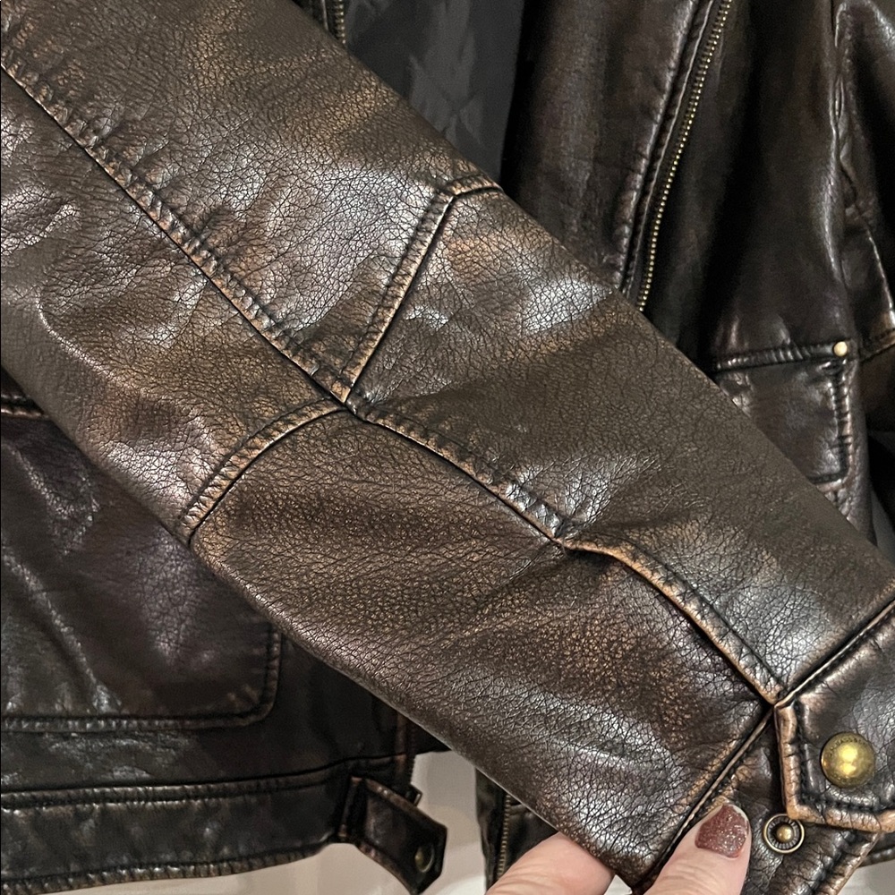 Bass Dark Brown Leather Jacket - Picture 4 of 8